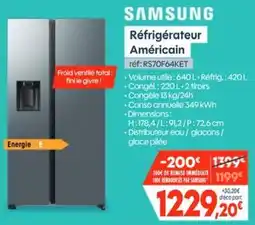 Pro&Cie SAMSUNG Réfrigérateur Américain offre