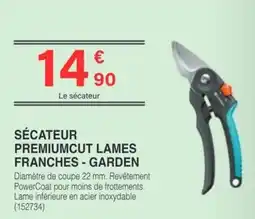 Chretien Matériaux GARDEN SÉCATEUR PREMIUMCUT LAMES FRANCHES offre