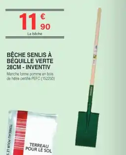 Chretien Matériaux Bêche Senlis à béquille verte offre