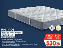 Pro&Cie Merinos Matelas 140 x 190 cm "ALPHONSE" offre