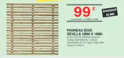 Chretien Matériaux SEVILLA PANNEAU BOIS offre