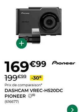 Feu Vert PIONEER DASHCAM VREC-H520DC offre