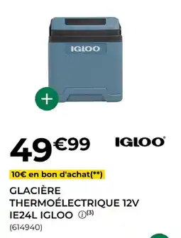 Feu Vert IGLOO GLACIÈRE THERMOÉLECTRIQUE 12V offre