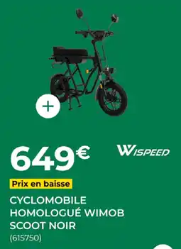 Feu Vert WISPEED CYCLOMOBILE offre