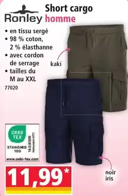 Norma Ronley Short cargo homme offre