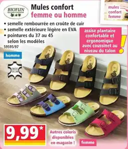Norma BIOFUN Mules confort offre
