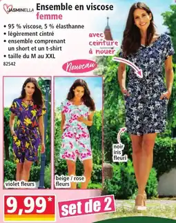 Norma JASMINELLA Ensemble en viscose femme offre