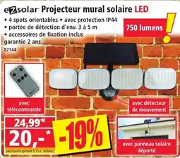 Norma e2solar Projecteur mural solaire LED offre