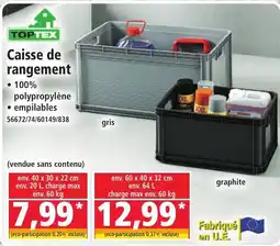 Norma TOPTEX Caisse de rangement offre