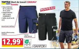 Norma TOPTEX Short de travail CORDURA® offre