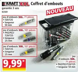Norma KRAFT XXL COffret d'embouts offre
