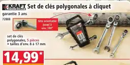 Norma KRAFT Set de clés polygonales à cliquet offre