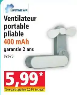 Norma LIFETIME AIR Ventilateur portable pliable offre