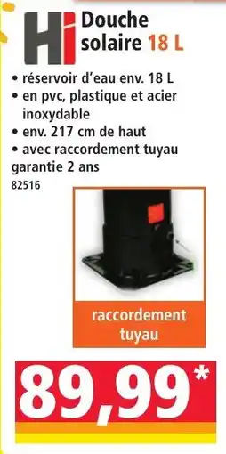 Norma HI Douche solaire offre