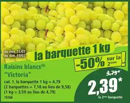 Norma Raisins blancs Victoria offre