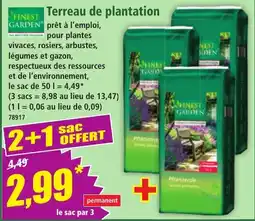 Norma FINEST GARDEN Terreau de plantation offre