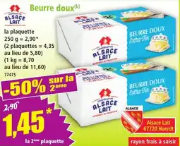 Norma Alsace Lait Beurre doux offre