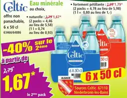 Norma Celtic Eau minérale offre