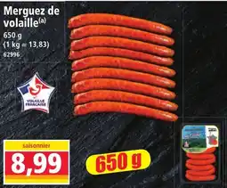 Norma Merguez de volaille offre