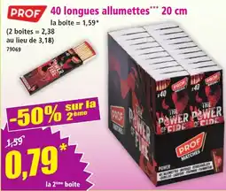 Norma PROF allumettes offre