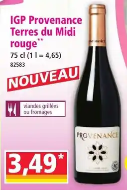 Norma Provenance IGP Terres du Midi rouge offre