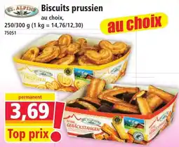 Norma ST. ALPINE Biscuits prussien offre