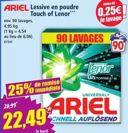 Norma ARIEL Lessive en poudre Touch of Lenor*** offre