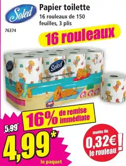 Norma Soled Papier toilette offre