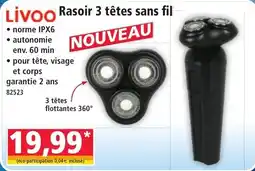 Norma Livoo Rasoir 3 têtes sans fil offre
