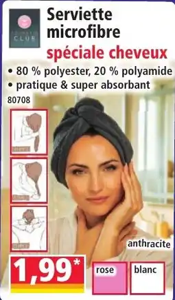 Norma SOLITÈRE CLUB Serviette microfibre spéciale cheveux offre