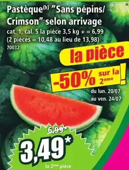 Norma Pastèque Sans pépins/ Crimson offre