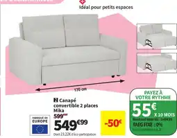 Conforama Canapé convertible 2 places Mika offre