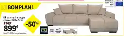 Conforama Canapé d'angle convertible Orso offre