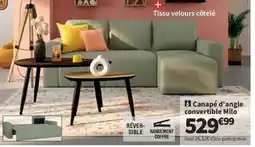 Conforama Canapé d'angle. convertible Milo offre