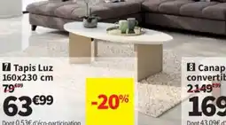 Conforama Tapis Luz offre