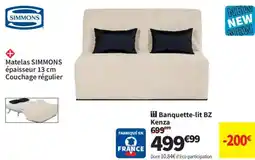 Conforama SIMMONS Banquette-lit BZ Kenza offre