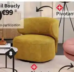 Conforama Fauteuil pivotant Swip offre