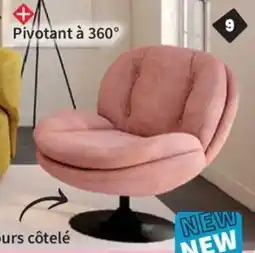 Conforama Fauteuil pivotant Luxor offre