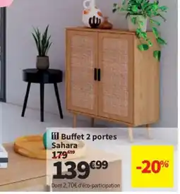 Conforama Buffet 2 portes Sahara offre
