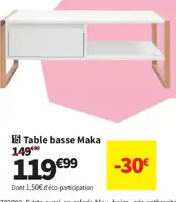 Conforama Table basse Maka offre