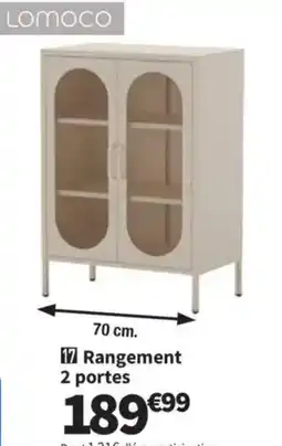 Conforama Rangement 2 portes offre