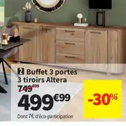 Conforama Buffet 3 portes 3 tiroirs Altera offre