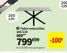 Conforama Table extensible offre