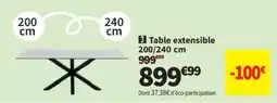 Conforama Table extensible offre