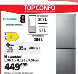Conforama HISENSE Combiné offre
