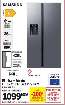 Conforama SAMSUNG Réf.américain offre