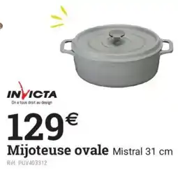 Espace emeraude INVICTA Mijoteuse ovale offre