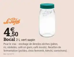 Espace emeraude Le Parfait Bocal 2 L offre