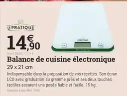 Espace emeraude Le Pratique balance de cuisine électronique offre