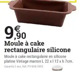 Espace emeraude Moule à cake rectangulaire silicone offre